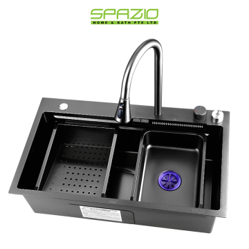 SUS304 Honeycomb Multi-Function Waterfall Sink SB-7545-HC