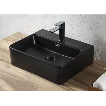 Matt Black Basin (Top/Wall Mount)