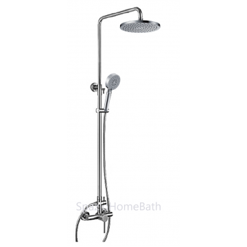 21080.1001.Chrome Rain Shower Set